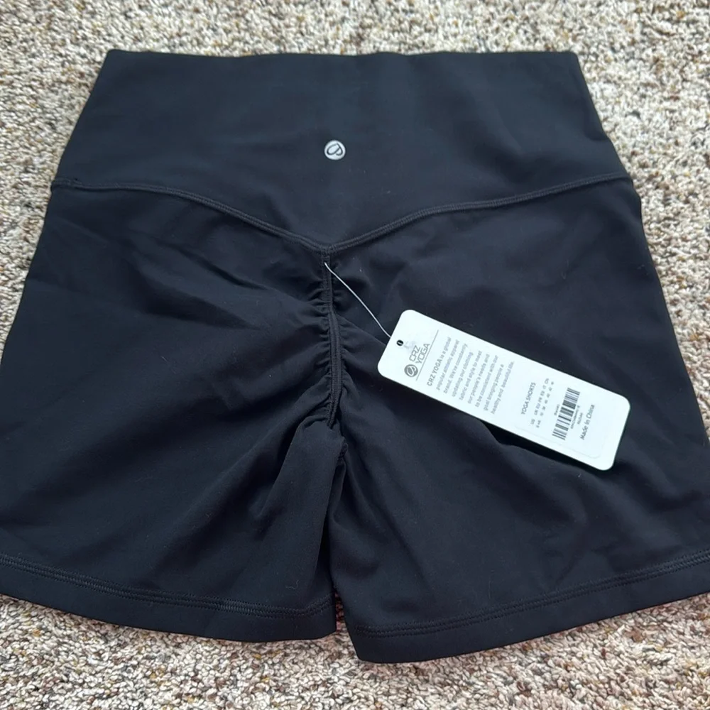 NWT CRZ Yoga Butterlift® Secretsculpt™ Subtle Scrunch Shorts 4'' - No Front Seam - Picture 7 of 7